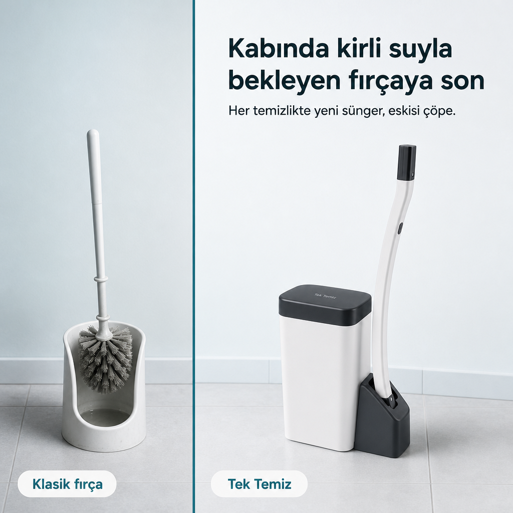 Tek Kullanımlık Tuvalet Fırçası