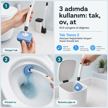 Tek Kullanımlık Tuvalet Fırçası