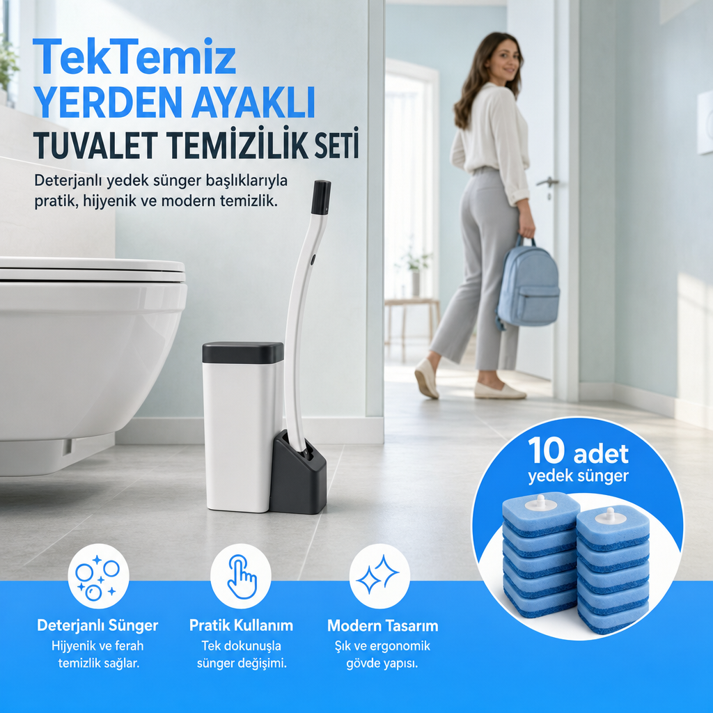 Tek Kullanımlık Tuvalet Fırçası